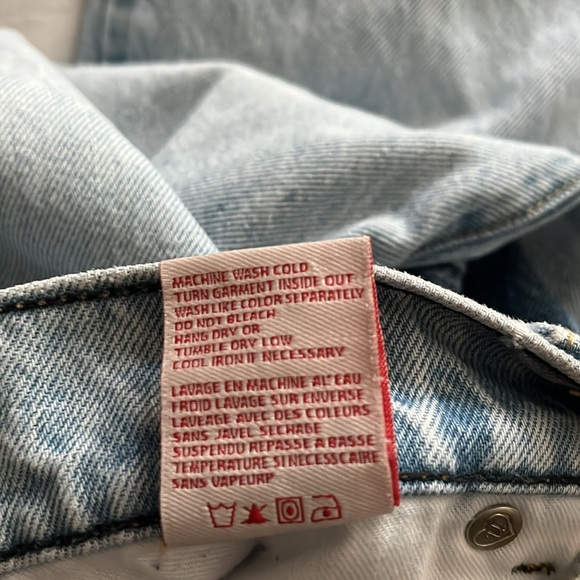 REVICE Yin Yang two tone zipper blue jeans size 28 like new - Picture 15 of 15